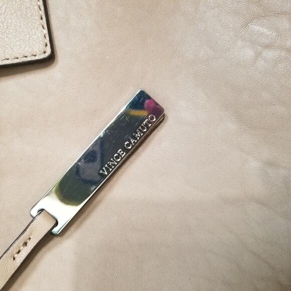 Vince Camuto Genuine Leather Cashmere Color Handbag Size Braided Straps - NWOT's - Picture 12 of 12